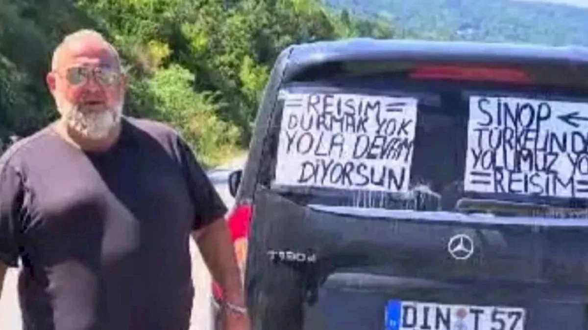 Gurbetçiden "Cumhurbaşkanı Erdoğan sesimi duy" eylemi