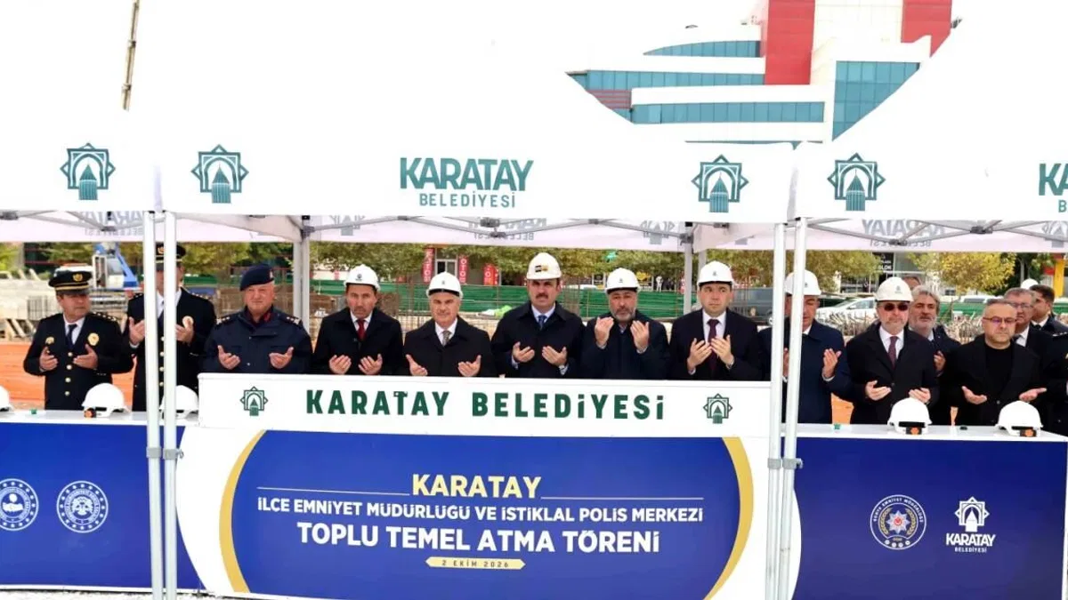 Konya Karatay'a 'Emniyet'li toplu temel