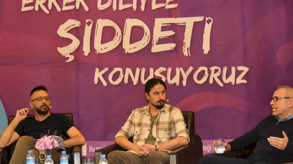 Bursa'da erkekler kadına şiddeti konuştu