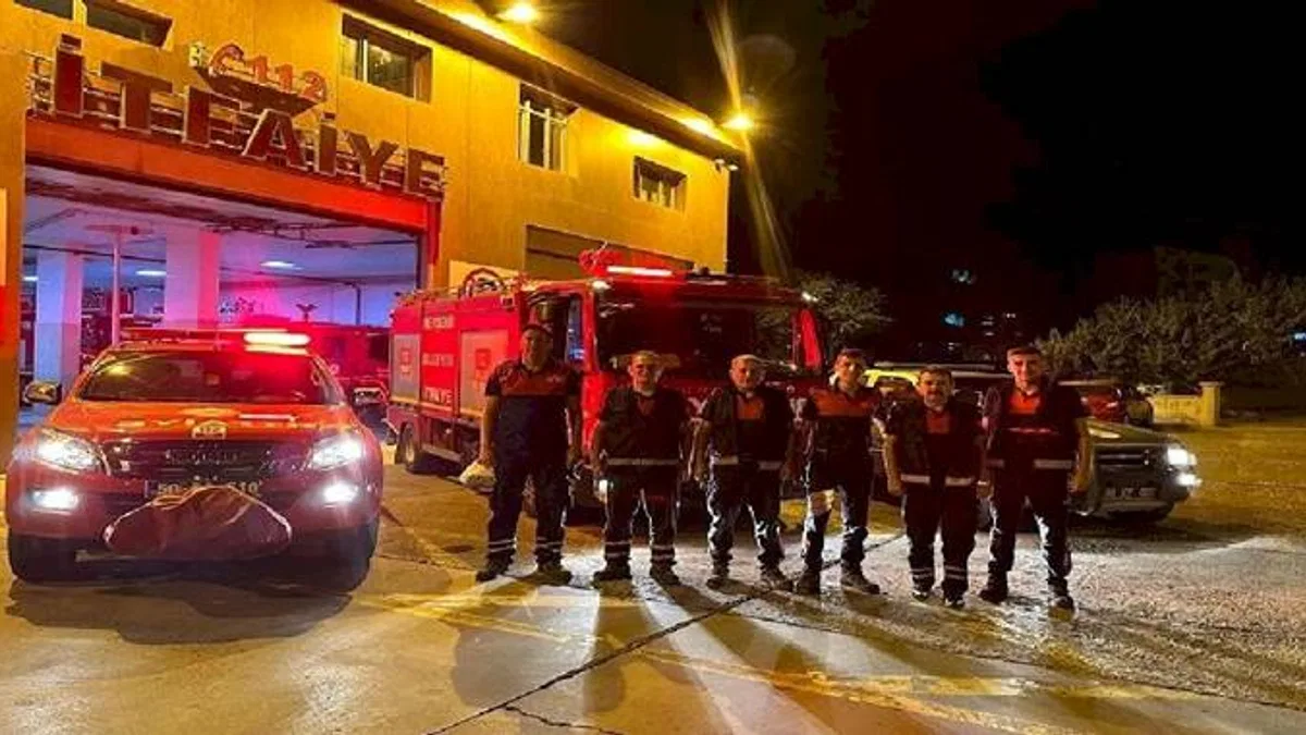 Nevşehir itfaiyesi Kemer'e gitti
