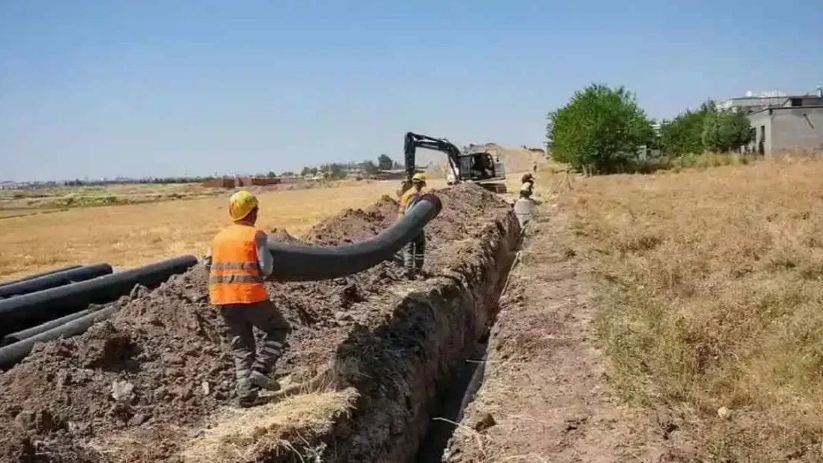 Diyarbakır Bağıvar’a 3 kilometrelik yeni kanalizasyon hattı
