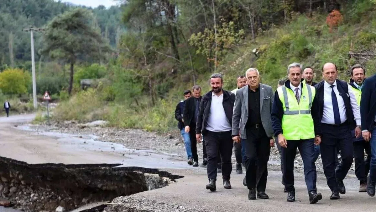 Geyve'de rekor yağış sonrası hasar tespiti başladı