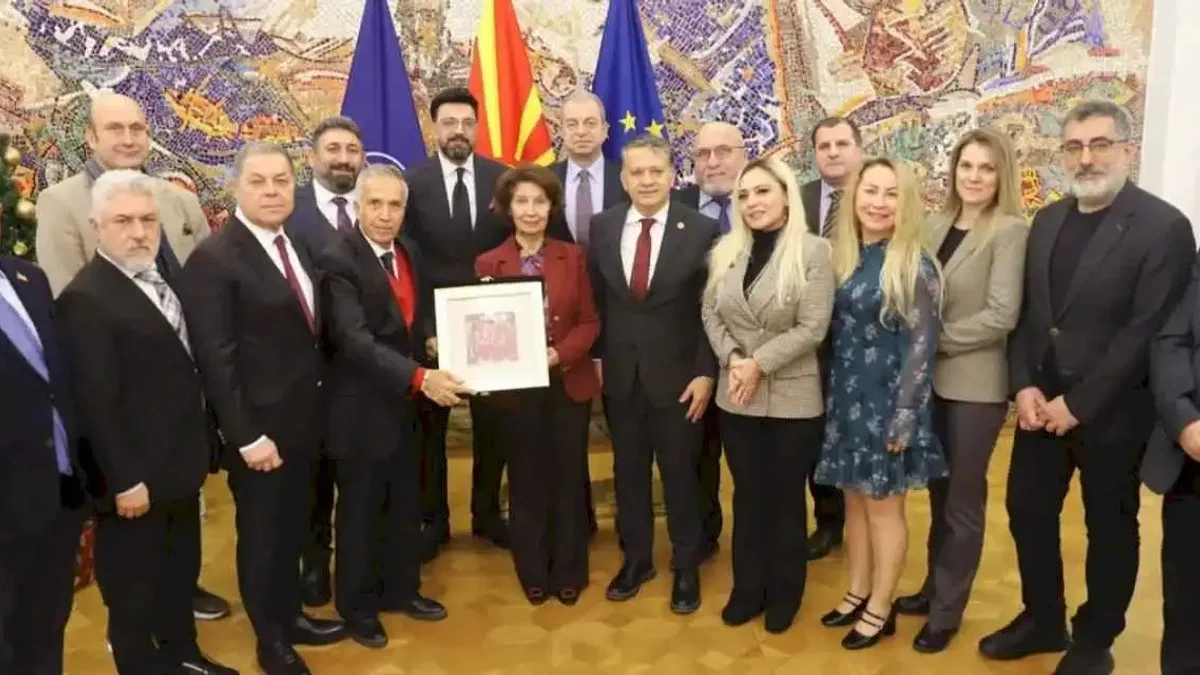 KGK'dan Kuzey Makedonya Cumhurbaşkanı'na ziyaret