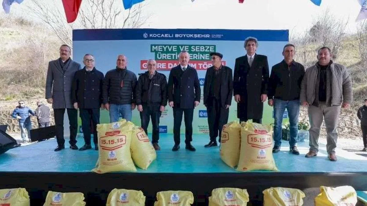Kocaeli'de çiftçiye gübre desteği