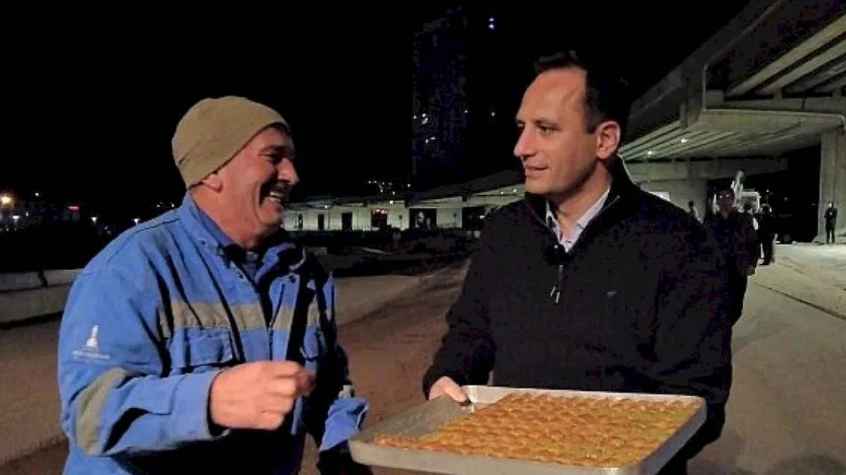 Başkan Eşki'den işçilere gece yarısı sürprizi