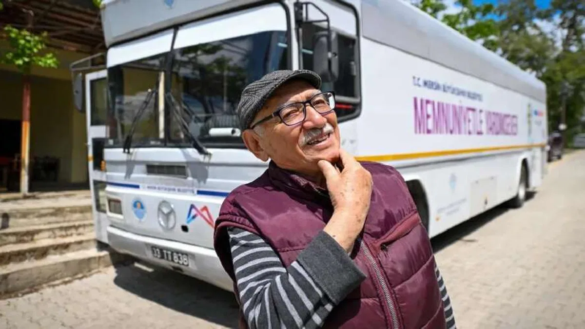 Mersin’de mobil kuaför bayram öncesi yollarda