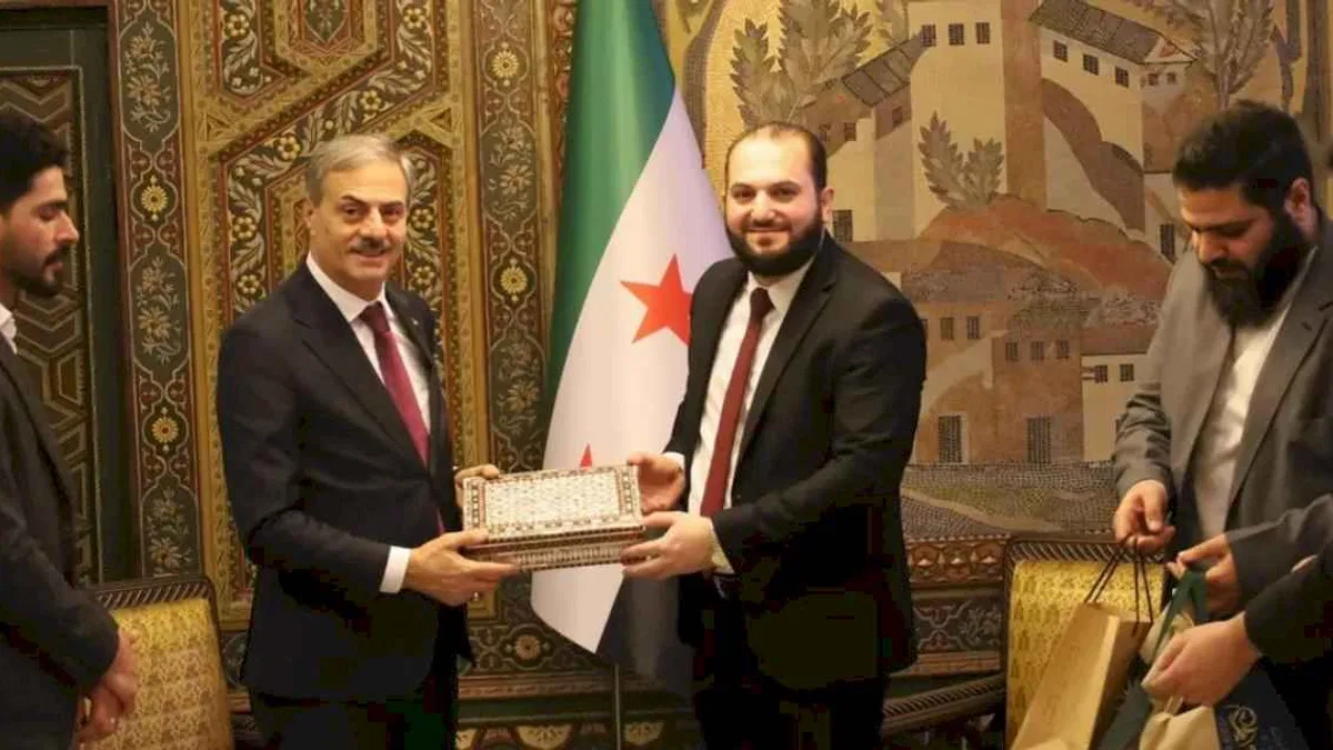 Yusuf Alemdar Suriye’nin başkenti Şam’da yönetim ile bir araya geldi