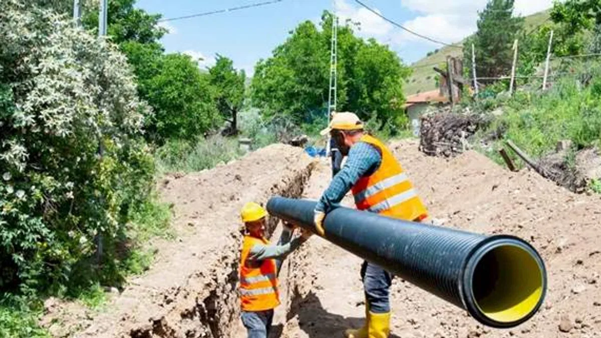 Kuluncak Çörmü’ye kanalizasyon hattı