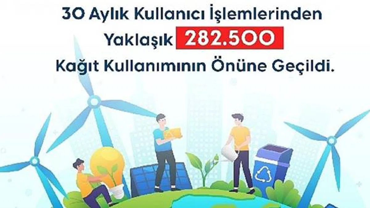 URBAS, 282 Bin 500 Kâğıt Tasarrufu Sağladı