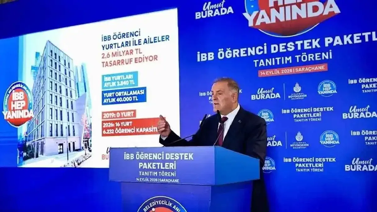 İstanbul Büyükşehir'den öğrencilere 8,7 milyar liralık destek paketi