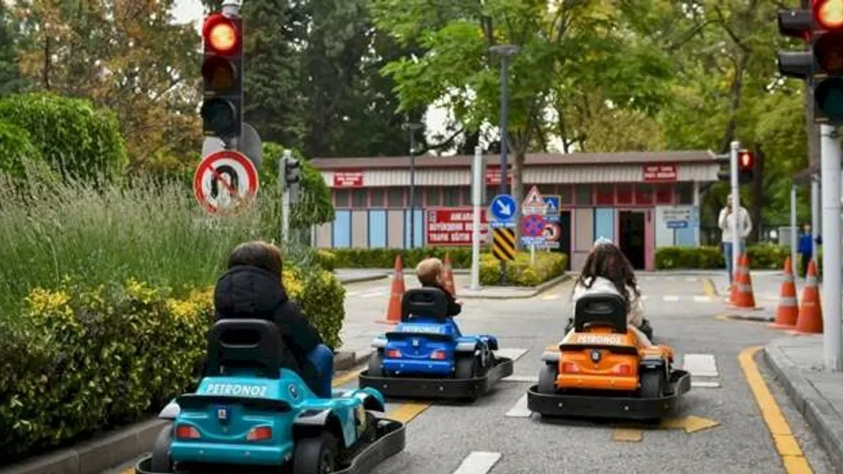 Başkentte miniklere trafik bilinci eğitimi