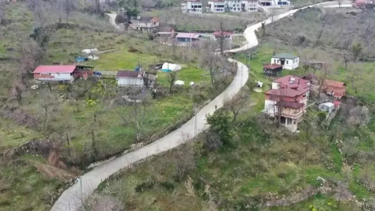 Ordu Fatsa’da beton yol konforu Bucaklı’ya ulaştı