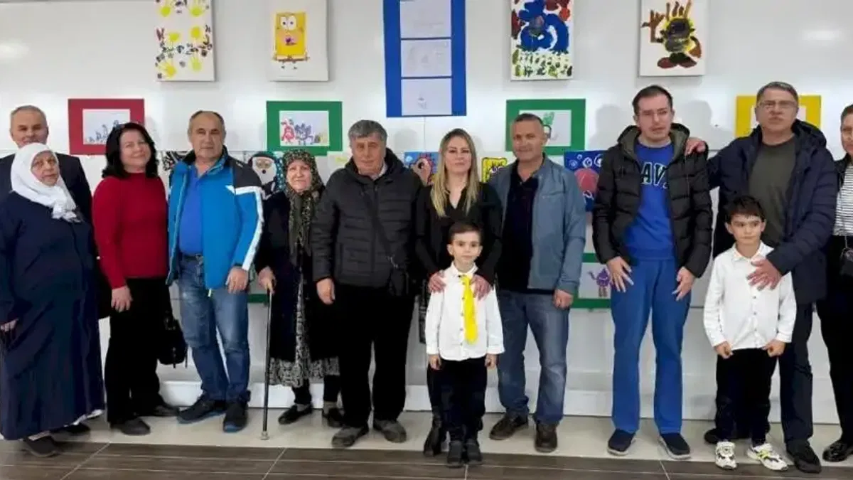 Küçük ressam Yağız Baladur’dan muhteşem sergi