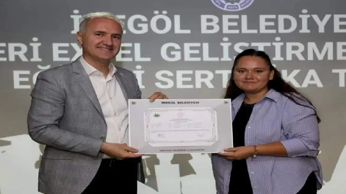 Bursa İnegöl'de hizmet içi eğitimde sertifikalandılar