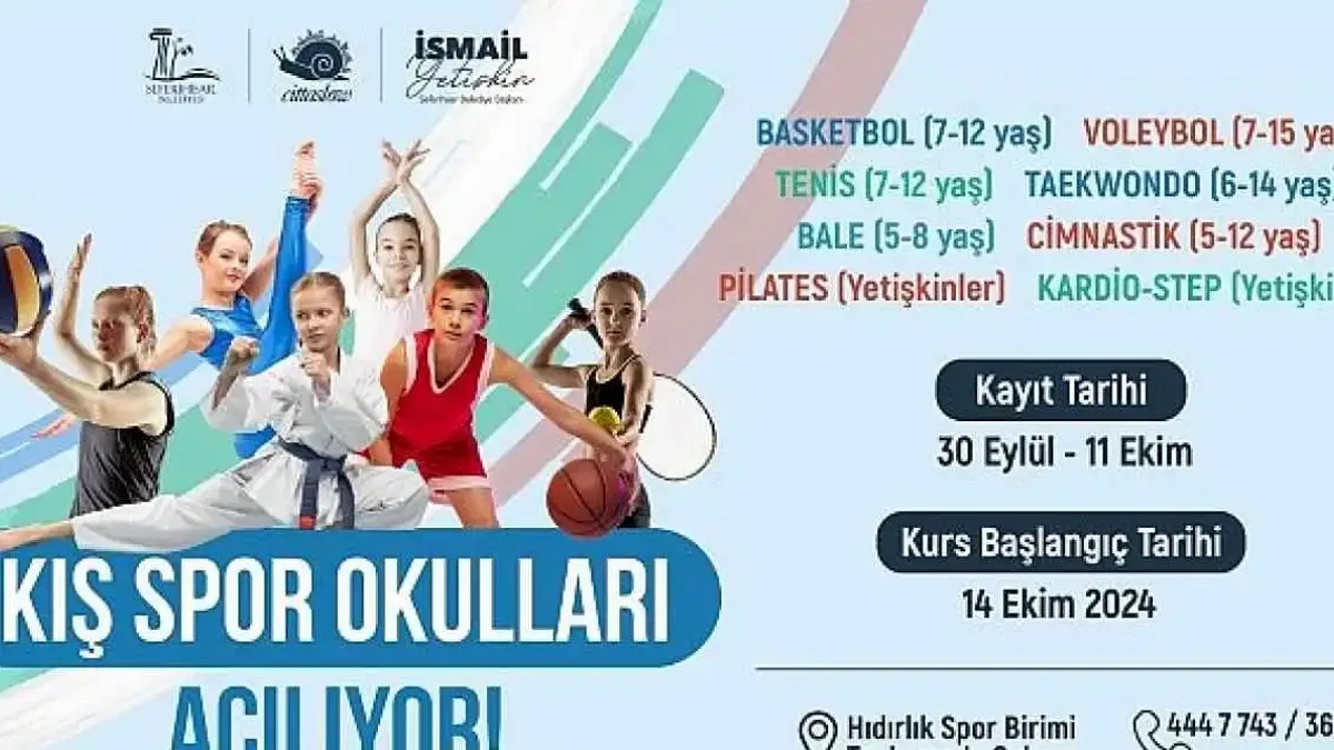 Seferihisar'da Kış Spor Okulları heyecanı başlıyor
