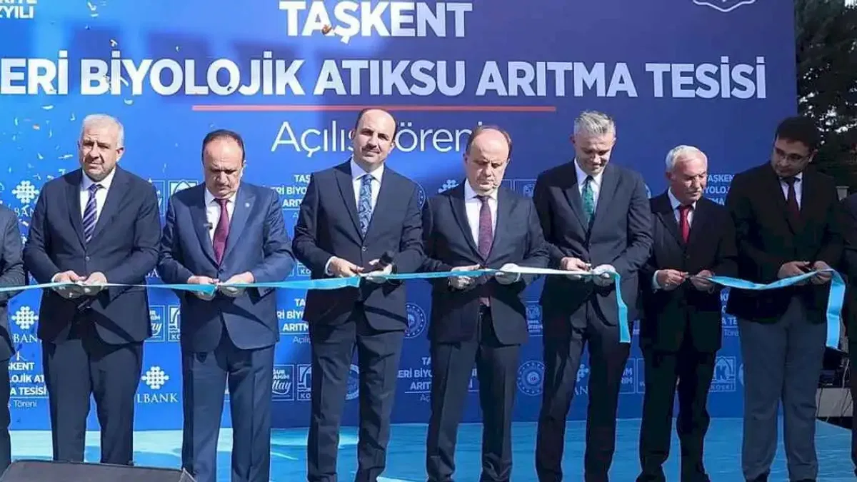 Konya Taşkent’e ileri biyolojik arıtma tesisi kazandırıldı