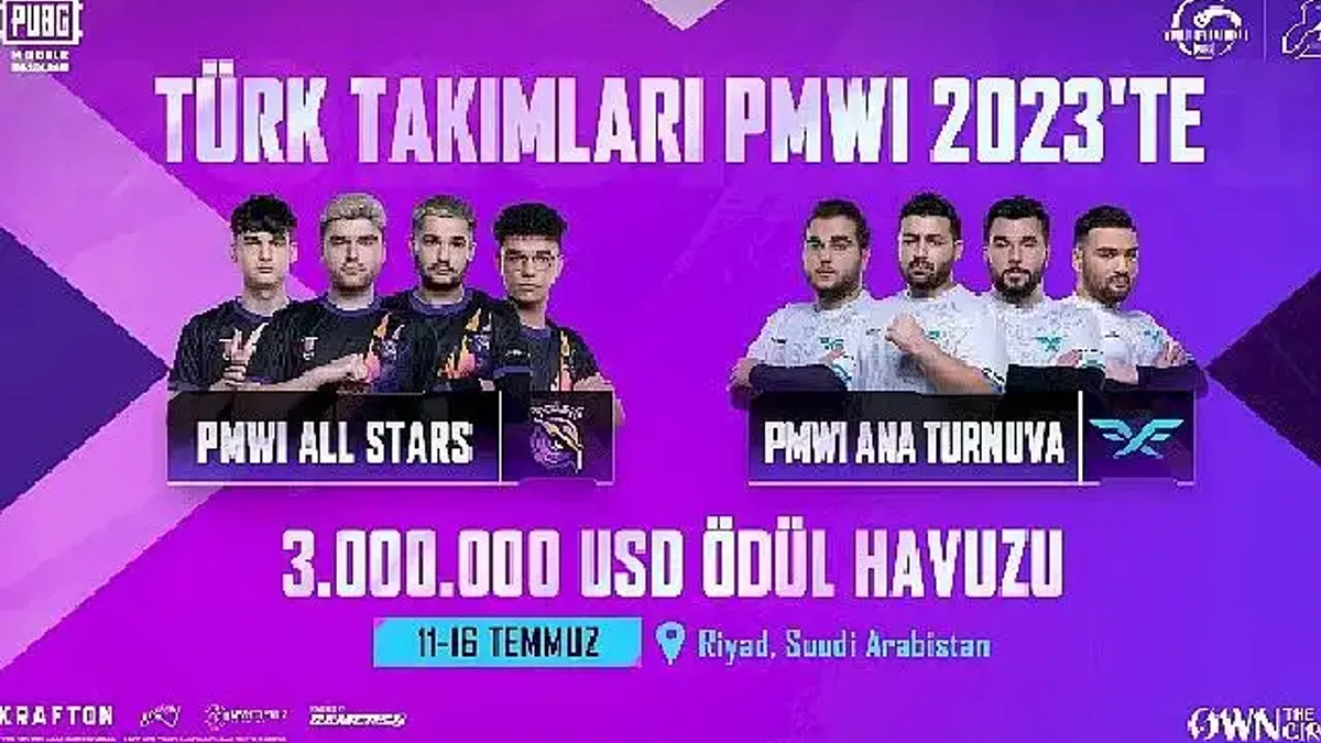 Türk Takımları 78 Milyon TL Ödül Havuzu Bulunan PMWI 2023'te Zafer Peşinde Koşacak