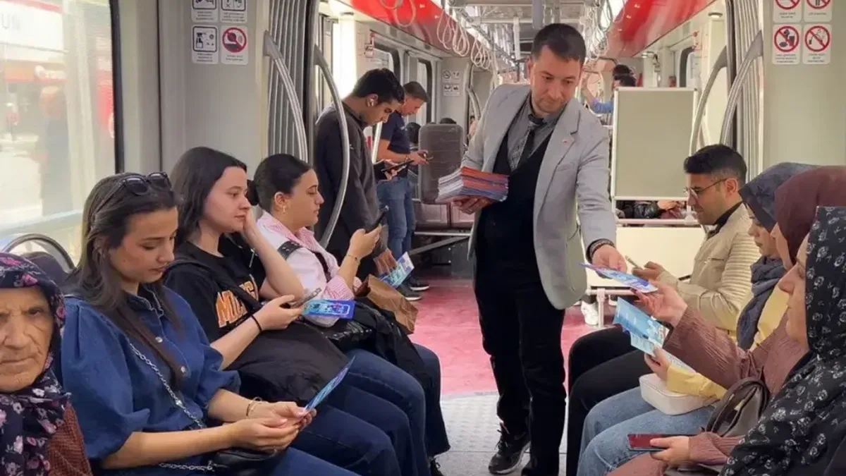 Kayserililere sahada KBB Trafik uygulaması tanıtımı