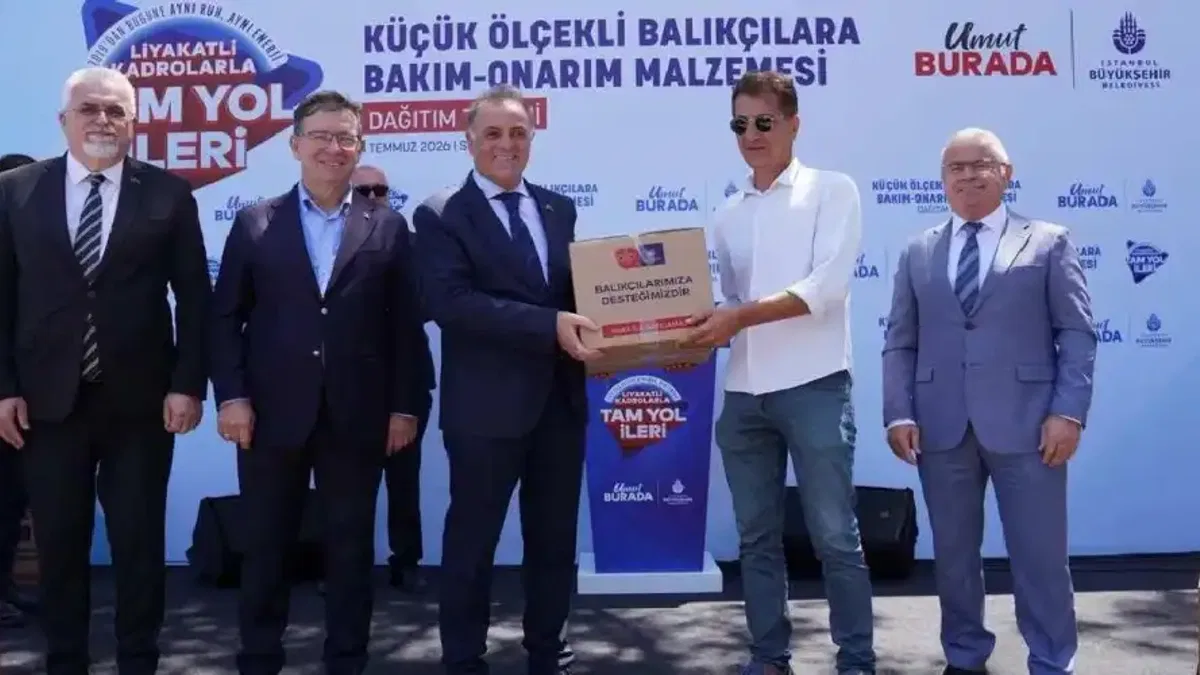 İstanbul Büyükşehir'den küçük ölçekli balıkçılara malzeme desteği