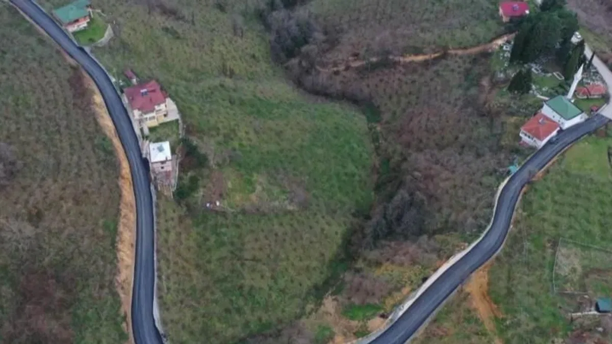 Ordu’da 40 yıllık yol hayali gerçek oldu