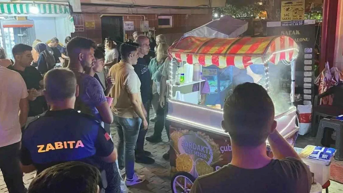 Bursa'da sahile akşam denetimi