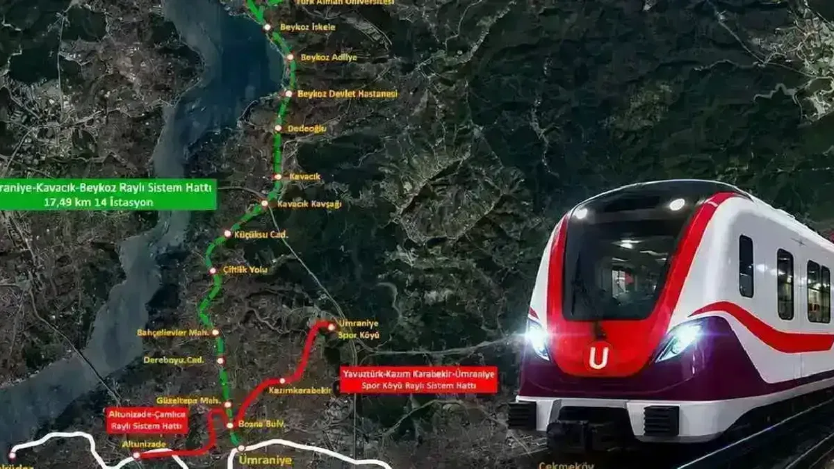 Ümraniye-Kavacık-Beykoz Raylı Sistem Hattı yapımını Bakanlık üstlenecek