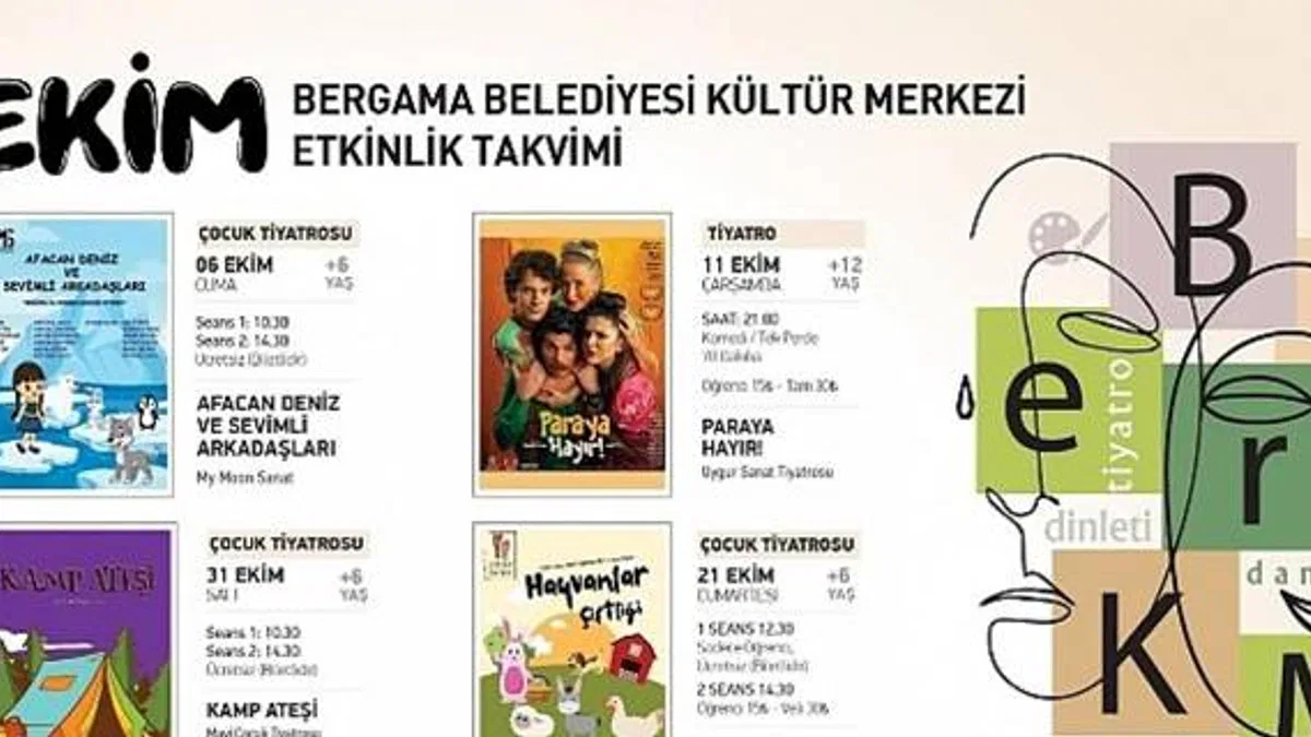 Bergama Kültür Merkezi'nde Perdeler Açıldı