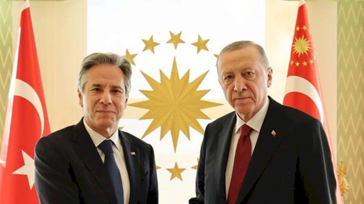 Cumhurbaşkanı Erdoğan, ABD Dışişleri Bakanı Blinken'ı kabul etti