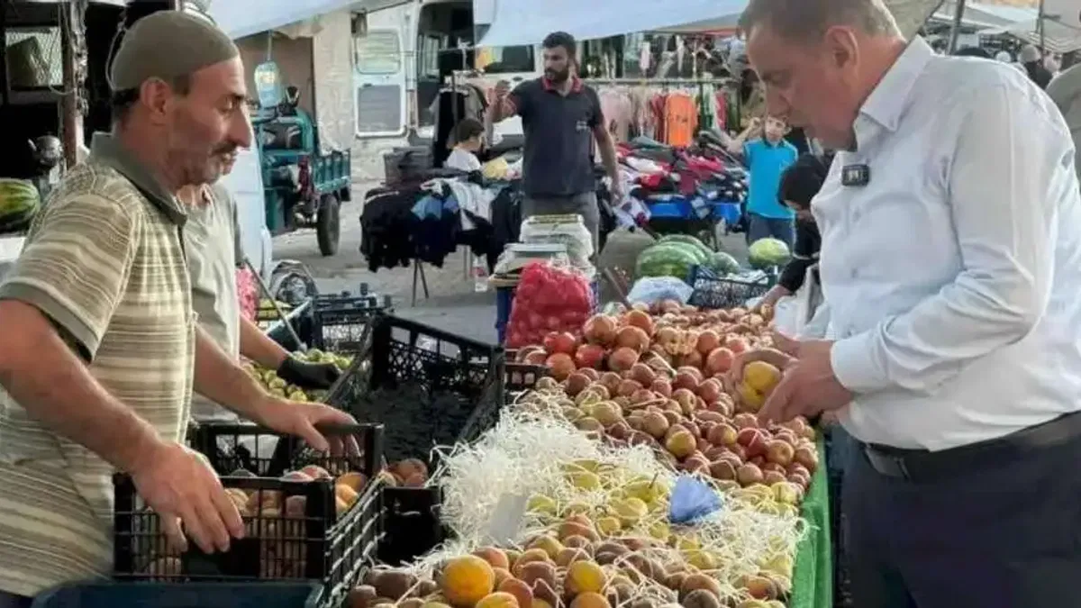Mardin Midyat'ta Başkan Şahin'den pazar turu