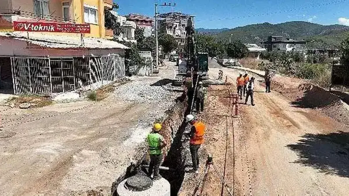 Alanya Demirtaş Mahallesi'nin foseptik sorunu tarihe karışıyor