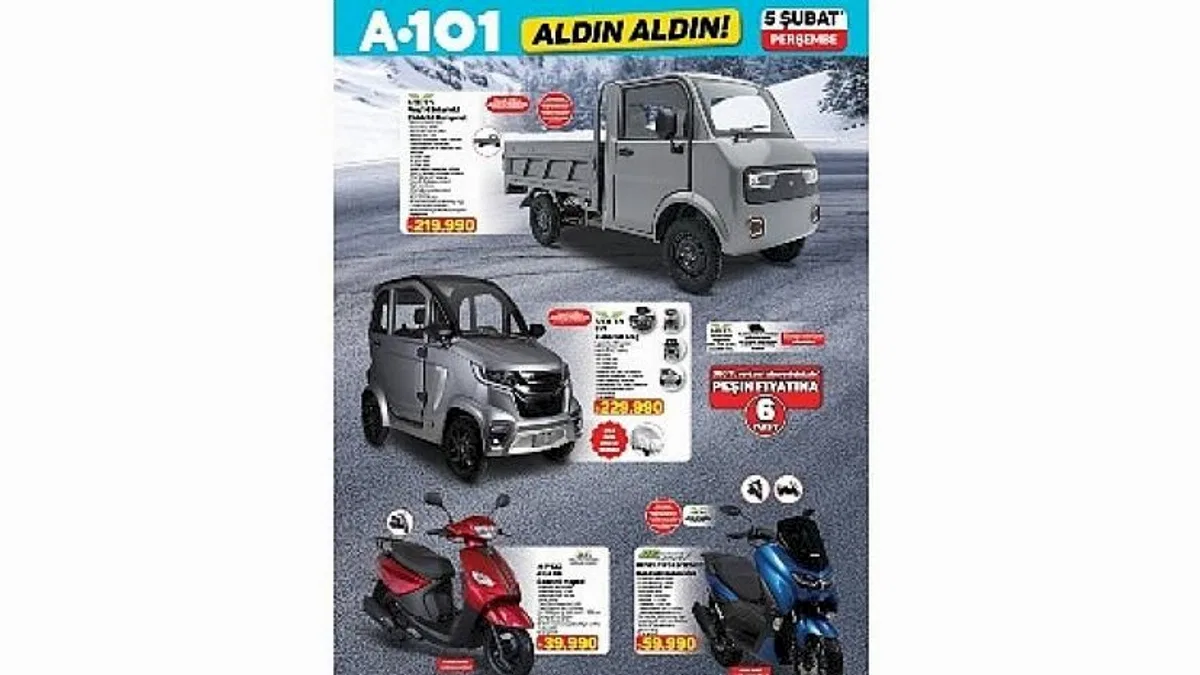 Türkiye'de Bir İlk A101, 5 Şubat'ta Kamyonet Satacak