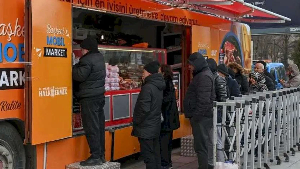 Başkent Mobil Market ile et satışı başladı
