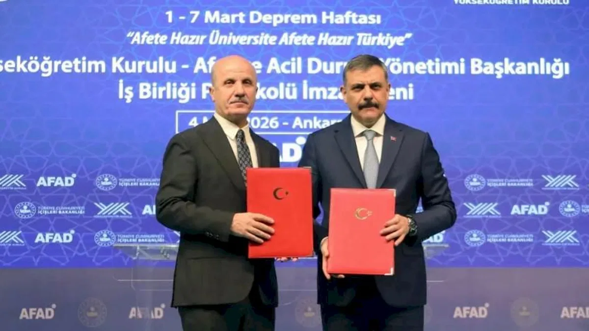 YÖK ve AFAD’dan 'Afete Hazır Üniversite' protokolü