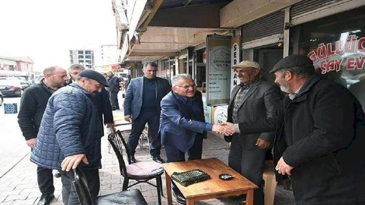 Memduh Büyükkılıç'tan garaj esnafına ziyaret