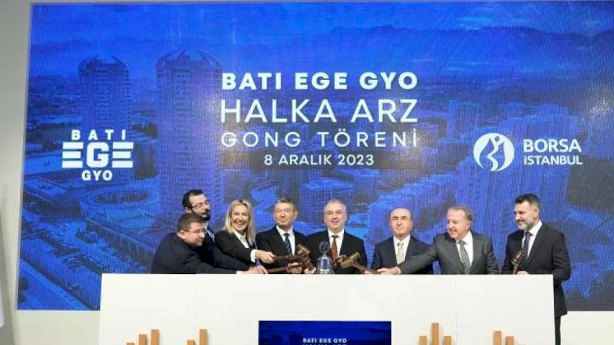 Borsada gong Batı Ege GYO için çaldı