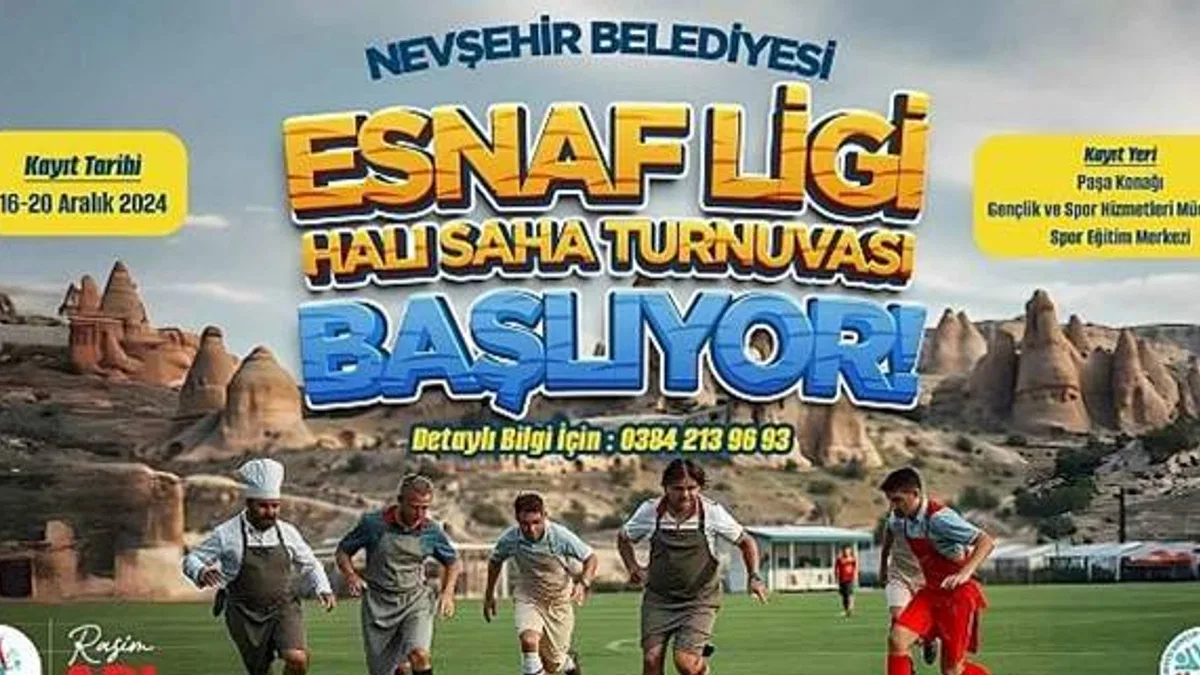 Esnaf Ligi Halı Saha Futbol Turnuvası Düzenlenecek
