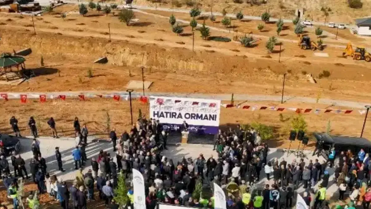 Malatya deprem şehitlerini bu ormanda yaştacak