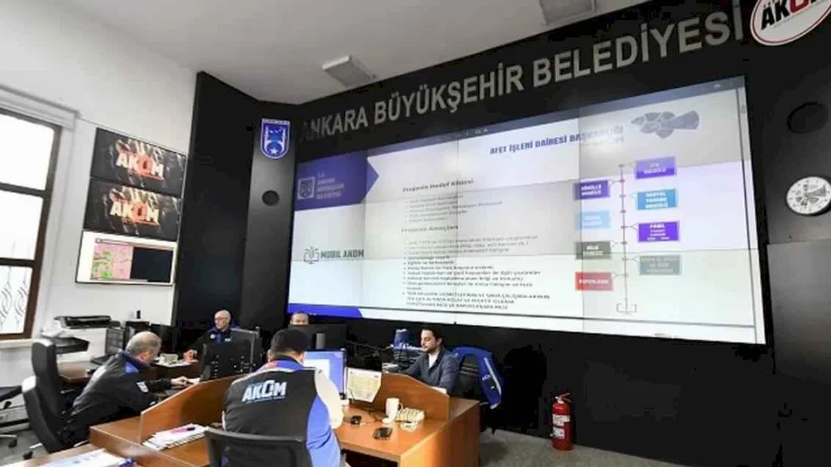 Ankara AKOM görevinin başında