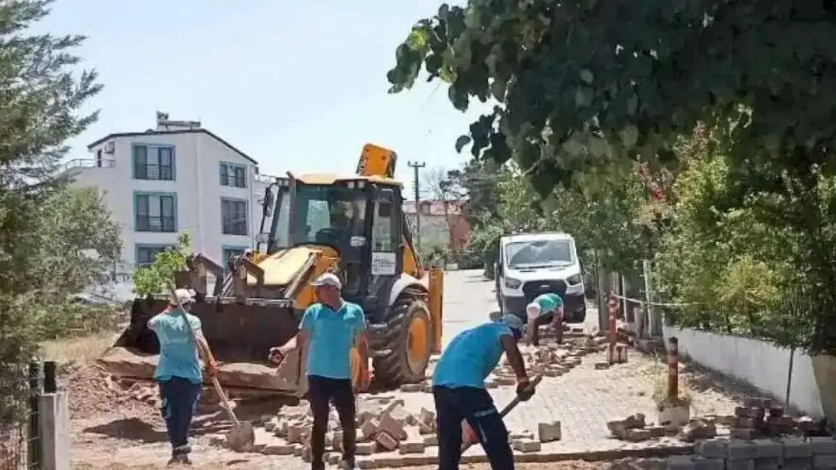 Kocaeli'deki turizm bölgelerinde parke yollar yenilendi