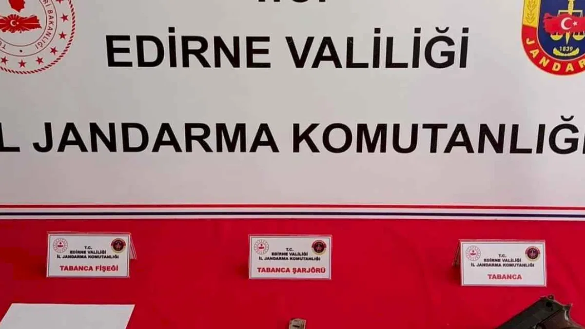 Kaçakçılık operasyonunda ruhsatsız tabanca ele geçirildi