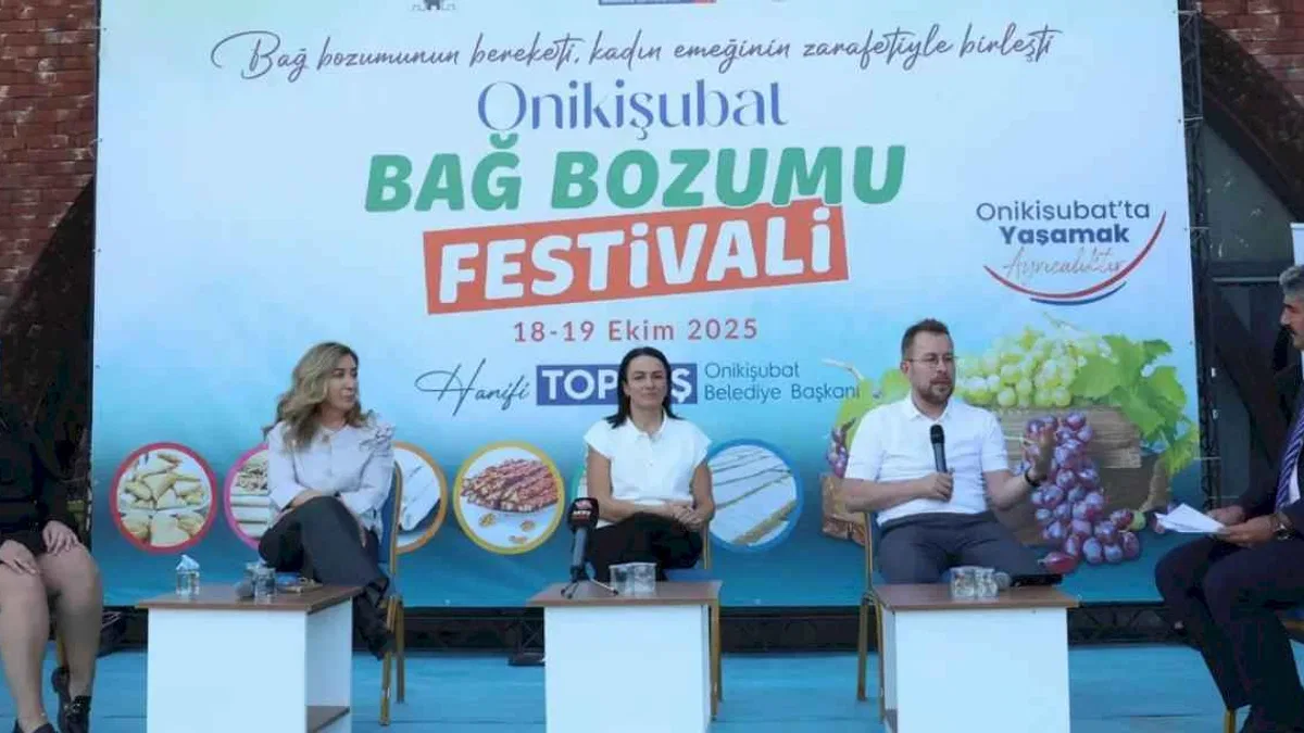 Bağ Bozumu Festivali, gastronomi dünyasının ustalarını Kahramanmaraş’ta buluşturdu
