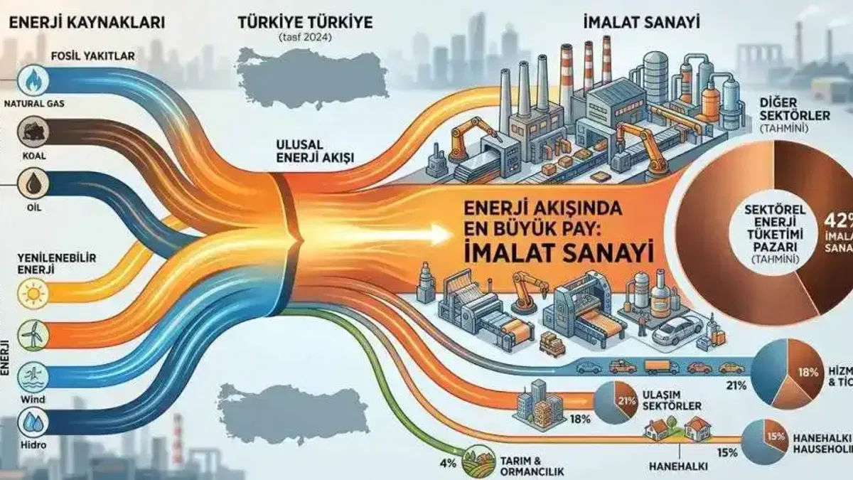Türkiye’nin 2024 enerji akışı 20 bin petajulu aştı... En büyük pay imalat sanayinde