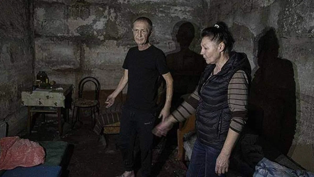 Üç ay sığınakta kalan İzyumlu aile yaşadıklarını anlattı