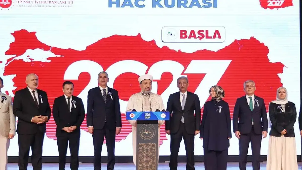 2027 yılı hac kurası bugün çekildi! 1 milyon 878 bin kişi katıldı