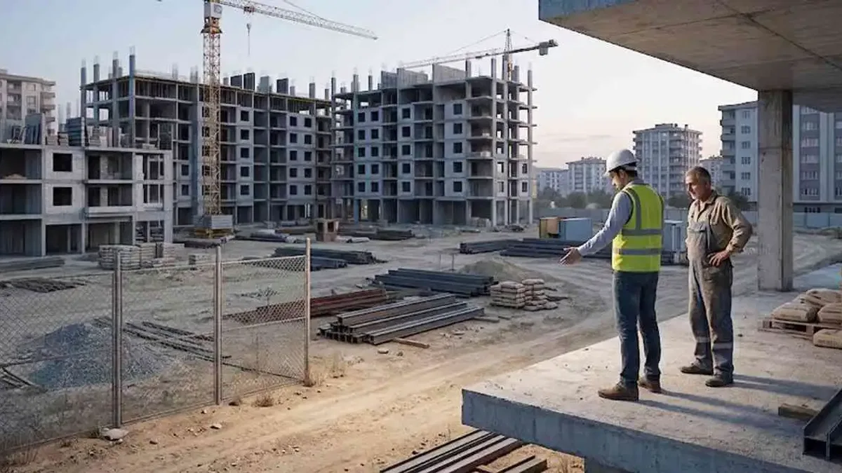 İnşaat sektörü 14 çeyrek sonra yüzde 1,9 küçüldü