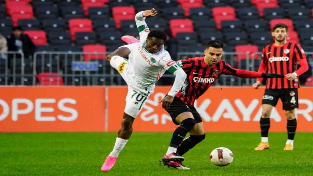 Gaziantep FK 1-1 Konyaspor (Maç Sonucu) Konya ile G.Antep yenişemedi!