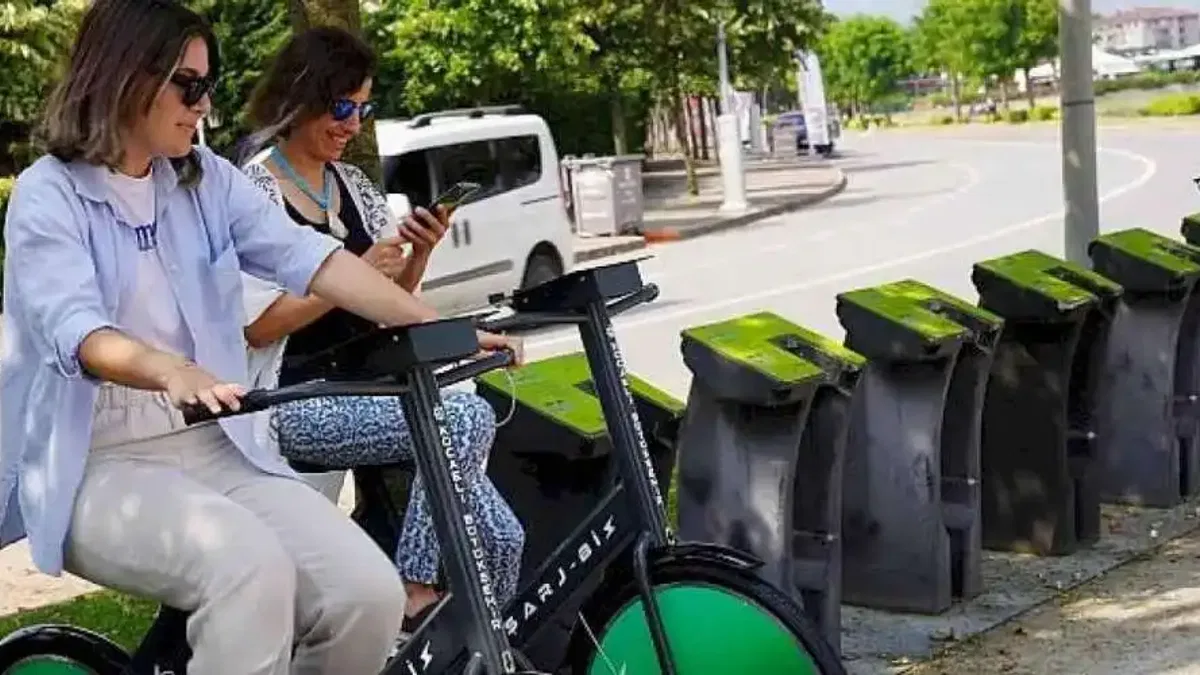 Hem bedenlerini hem telefonlarını şarj ettiler; 2024'te 109 bin 73 dakika pedal çevrildi