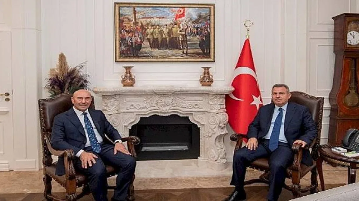 Başkan Soyer'den Vali Elban'a ziyaret