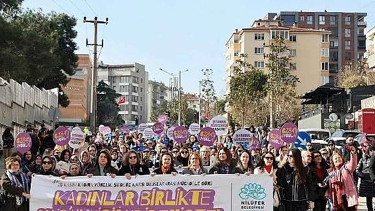 Nilüferli kadınlardan şiddete karşı tek ses