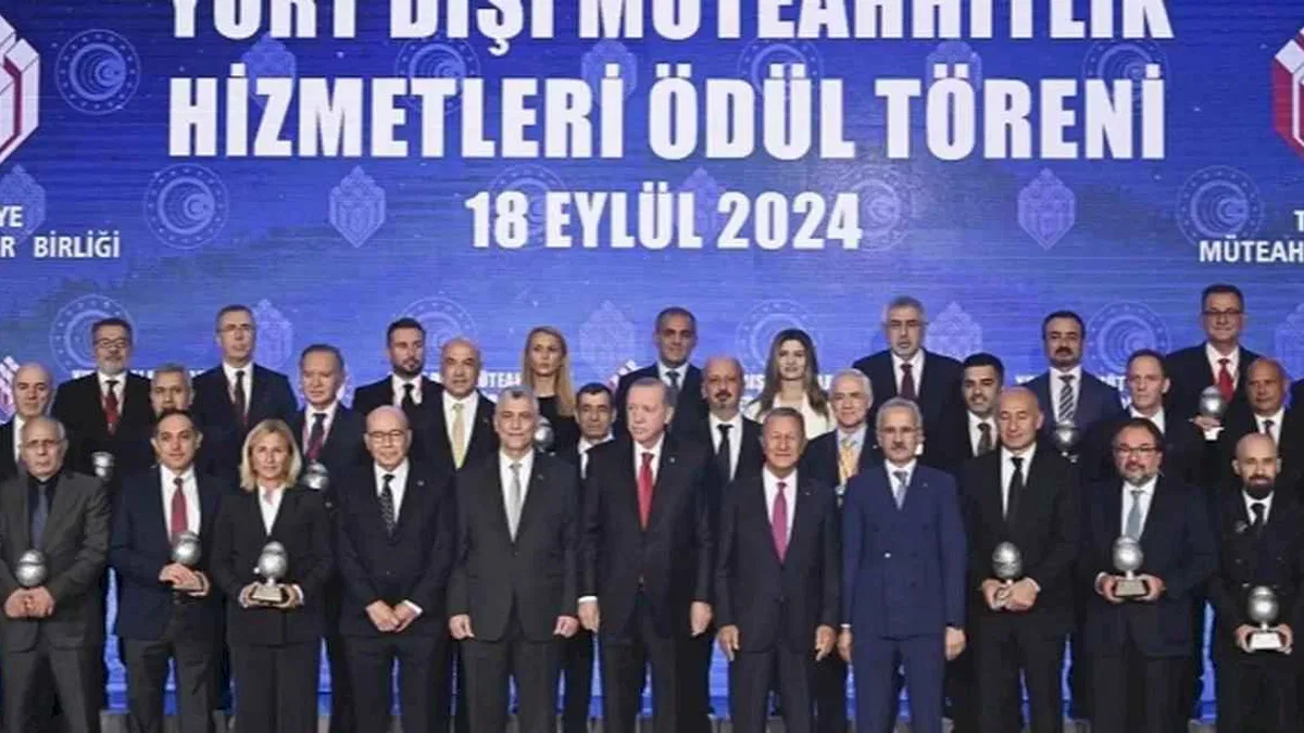 Başarılı 'Yurt Dışı Müteahhitlik Hizmetleri' ödüllendirildi